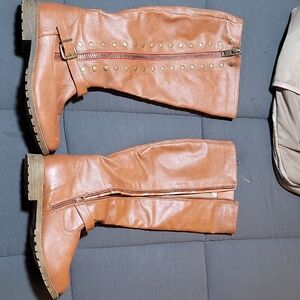 Journee Collection Tan Over the Knee Boots